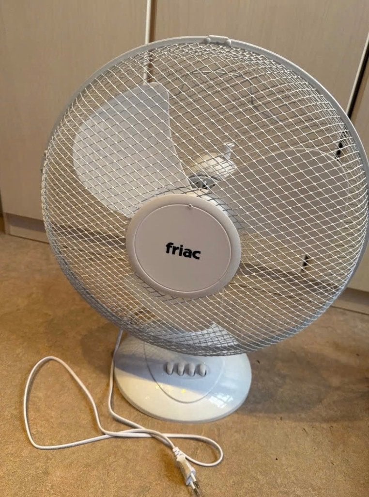 Tafel ventilator Friac, Elektronische apparatuur, Ventilatoren, Ophalen, Zo goed als nieuw, Tafelventilator