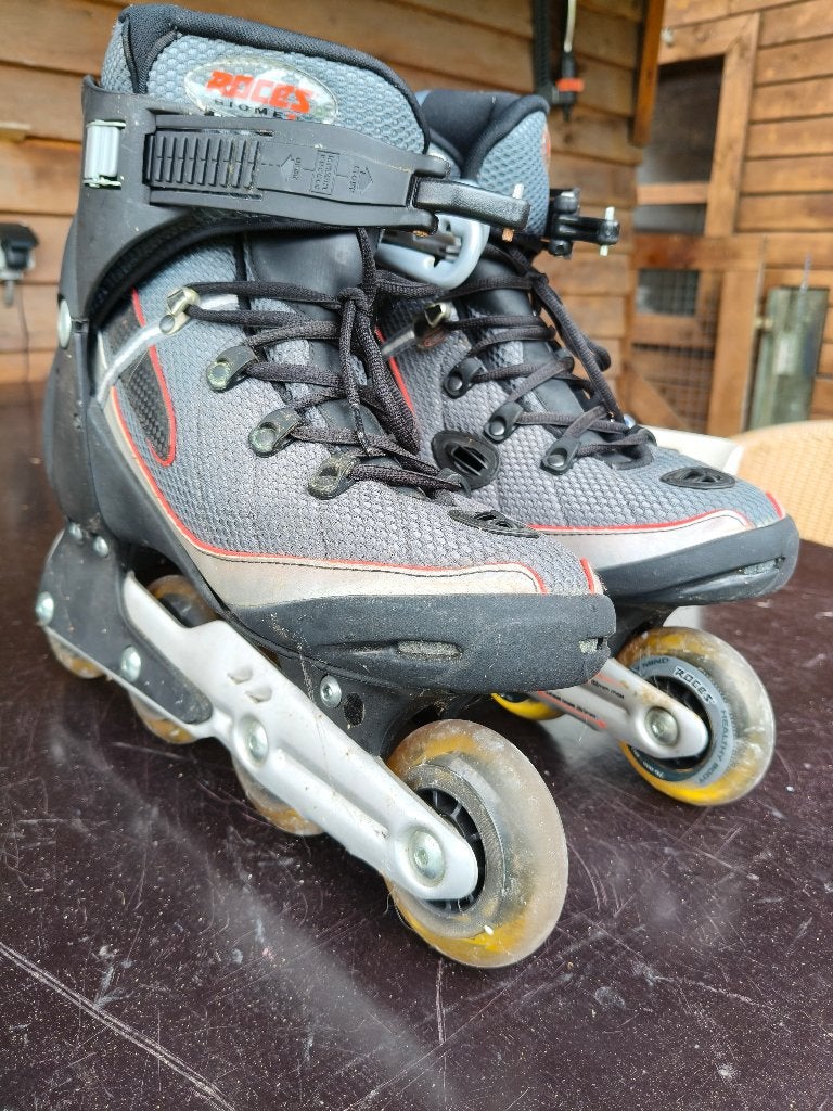 roces skeelers maat 42, Sports & Fitness, Patins à roulettes alignées, Roces, Comme neuf, Enlèvement, Hommes