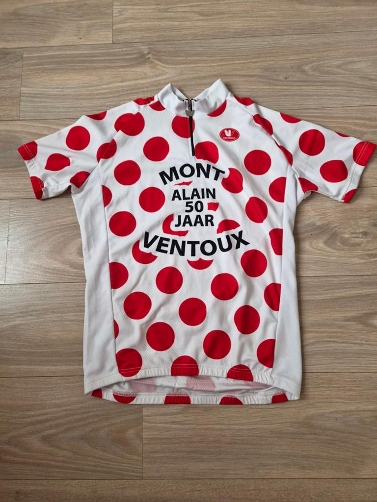 Wielertrui , bolletjestrui, Fietsen en Brommers, Fietsaccessoires | Fietskleding, Ophalen of Verzenden, XL