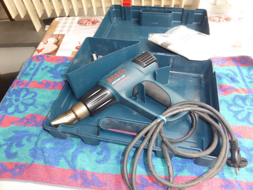 Bosch Professional heteluchtpistool GHG 660 LCD als nieuw, Ophalen of Verzenden, Zo goed als nieuw, Bosch