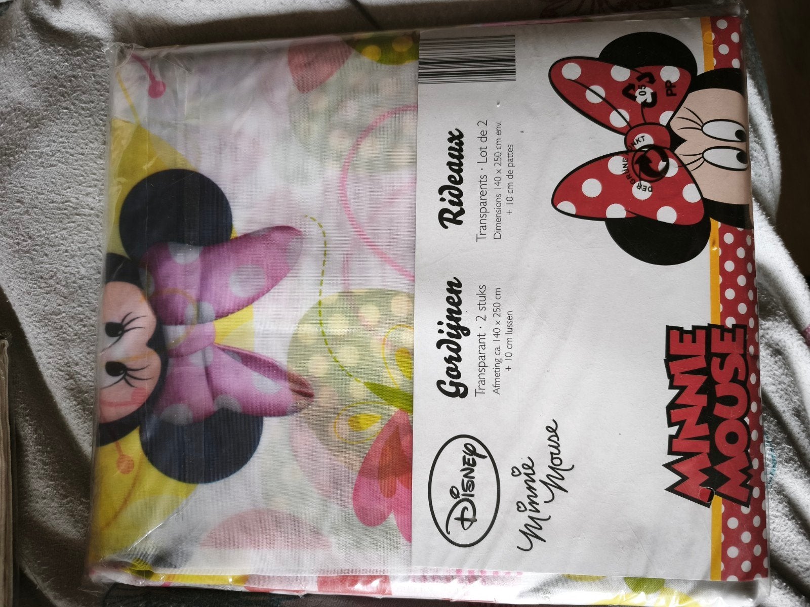 2x transparante douchegordijn Minnie Mouse, Ophalen of Verzenden, Nieuw, Douche-accessoire