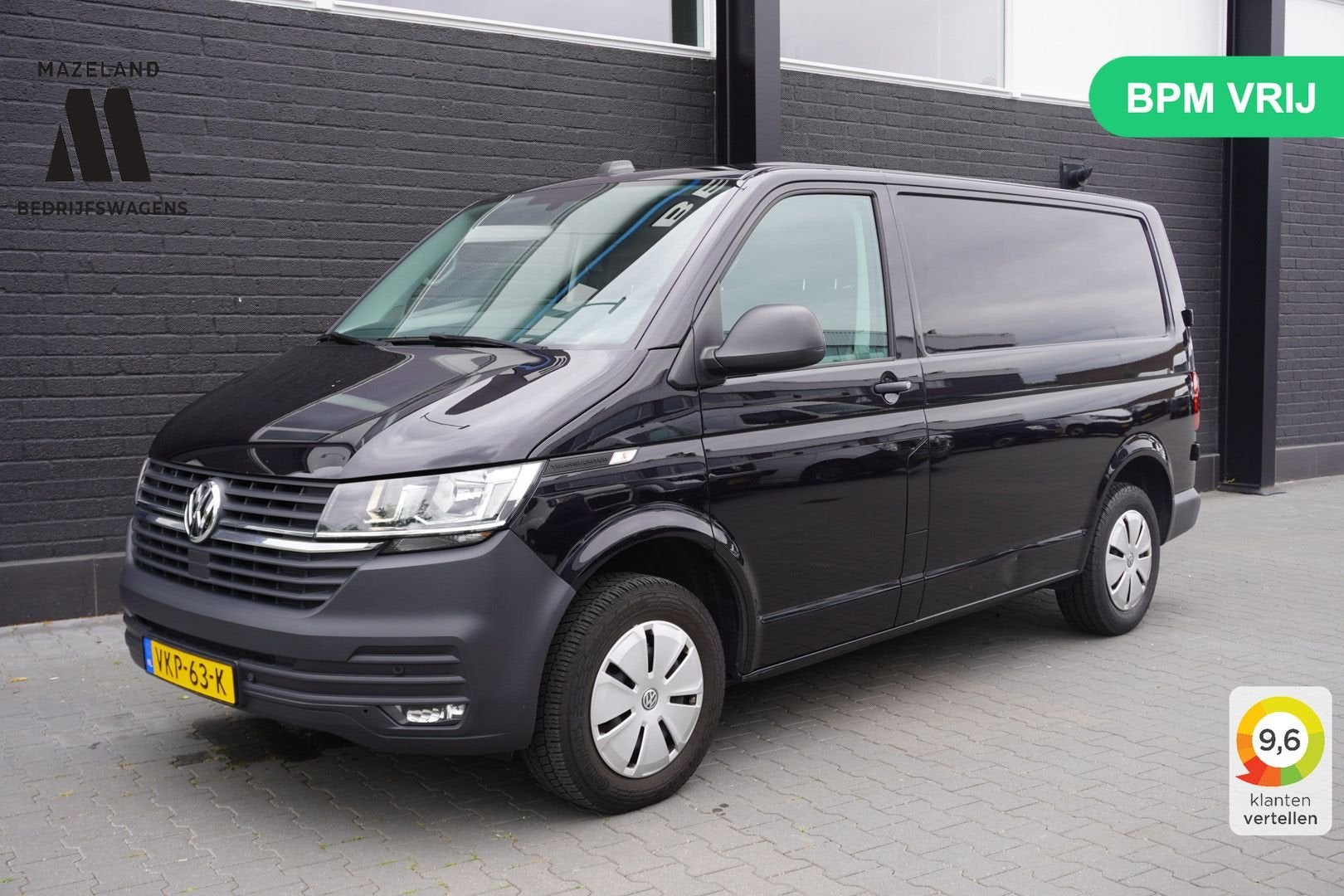 Volkswagen Transporter 2.0 TDI 150PK Automaat EURO 6 - Airco, Auto's, Automaat, Zwart, Bedrijf, Diesel