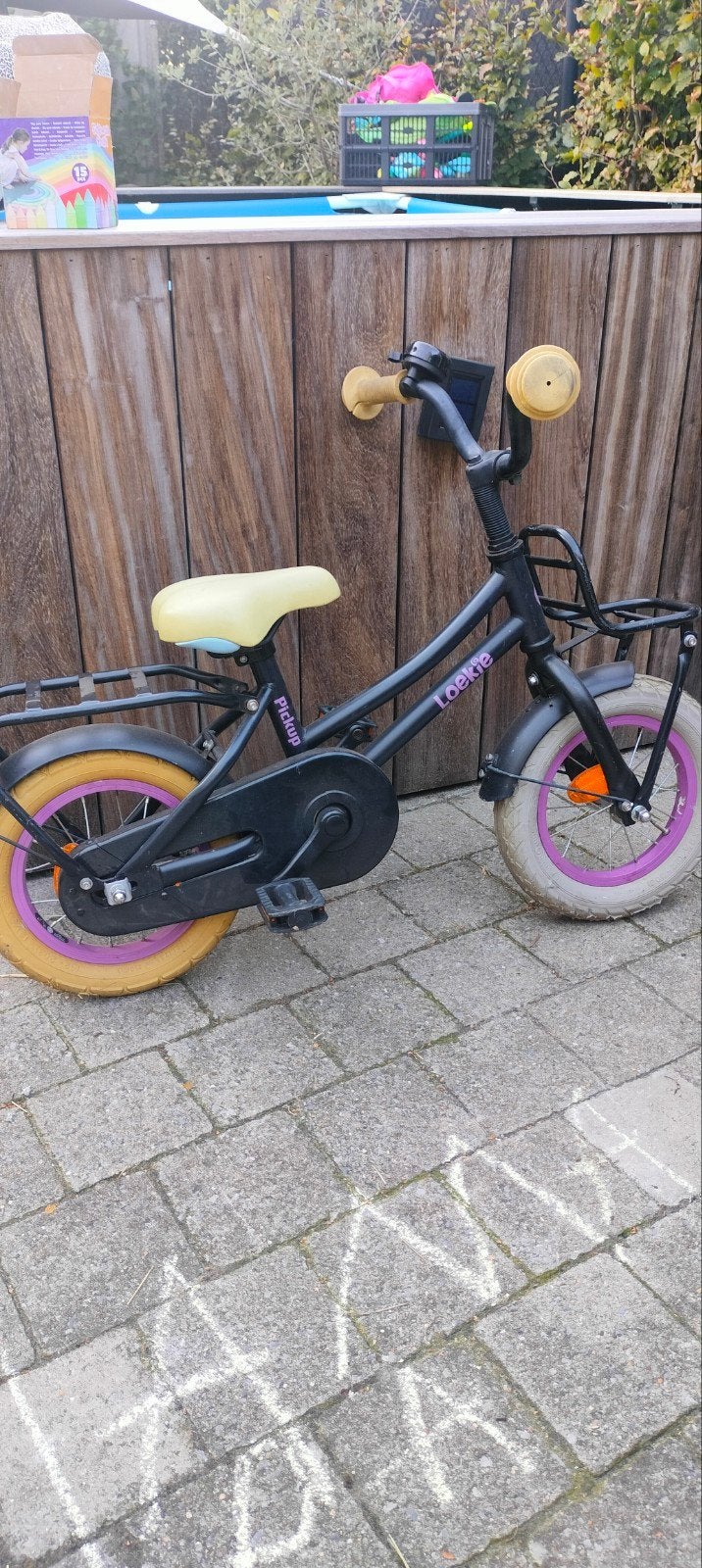 Loekie pick up kinderfiets, Ophalen