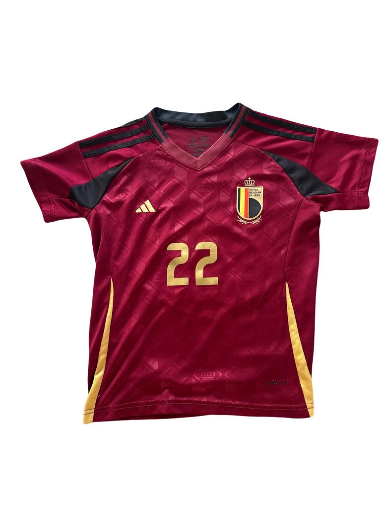 Thuisshirt België 2024-2026, Maat XS of kleiner, Ophalen of Verzenden, Gebruikt, Shirt