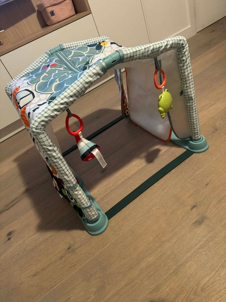 Fisher Price 3 in 1 activiteitenspeelmat Tummy Time+kruipen, Kinderen en Baby's, Ophalen, Zo goed als nieuw, Babygym