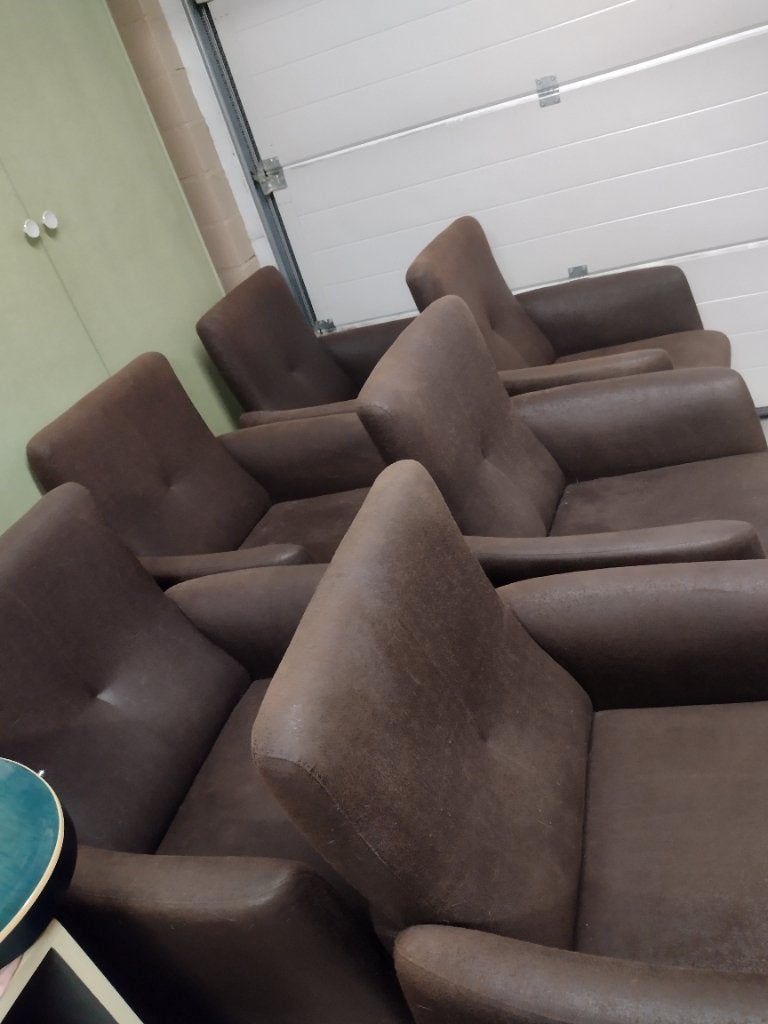 Stoelen, Ophalen, Gebruikt, Bruin, Vijf, Zes of meer stoelen