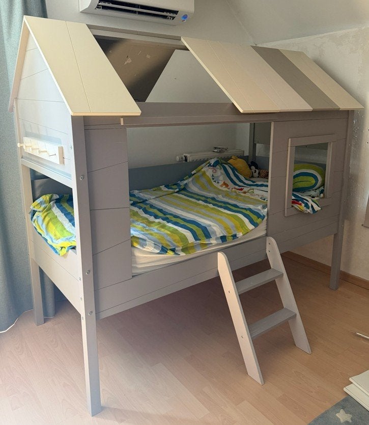 Lit cabane, Enfants & Bébés, Chambre d'enfant | Lits, Utilisé, 180 cm ou plus, 100 cm ou plus, Sommier à lattes, Matelas, Enlèvement