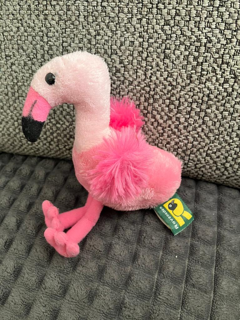Flamant rose en peluche 13 cm, Enlèvement ou Envoi, Comme neuf