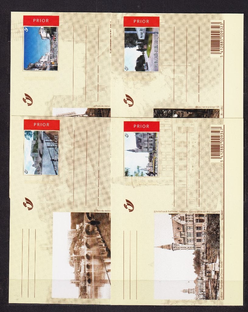 België 2002 Geïllustreerde briefkaarten BK98-BK107 **, Verzenden, Postfris, Postfris