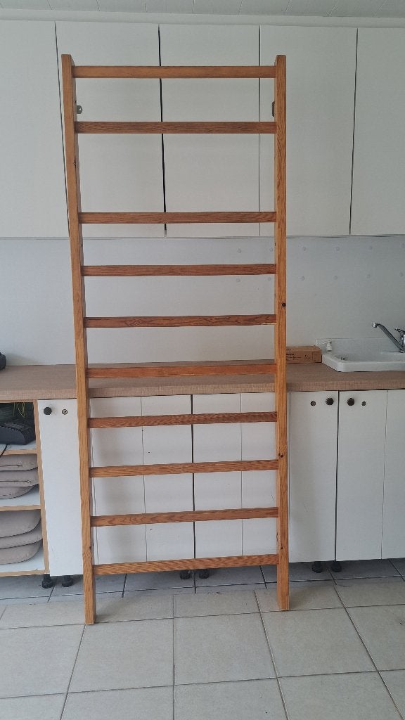 Turntoestel klimrek, Sport en Fitness, Turnen, Ophalen, Gebruikt, Bruin, Materiaal