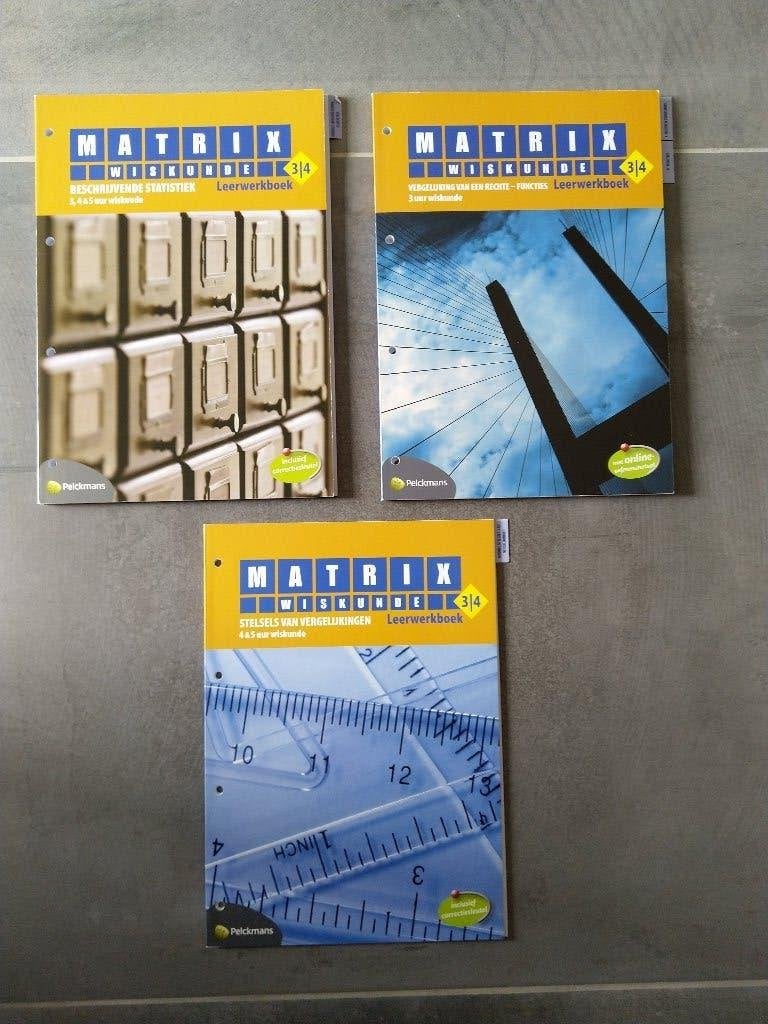 Matrix: leerwerkboek wiskunde voor 2de graad so, Boeken, Ophalen, Nieuw