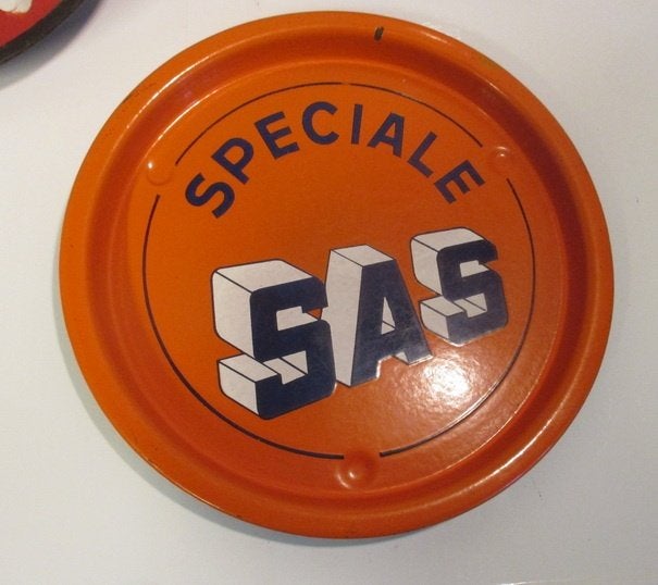 antiek vintage emaille dienblad bier Speciale SAS, Verzamelen, Verzenden