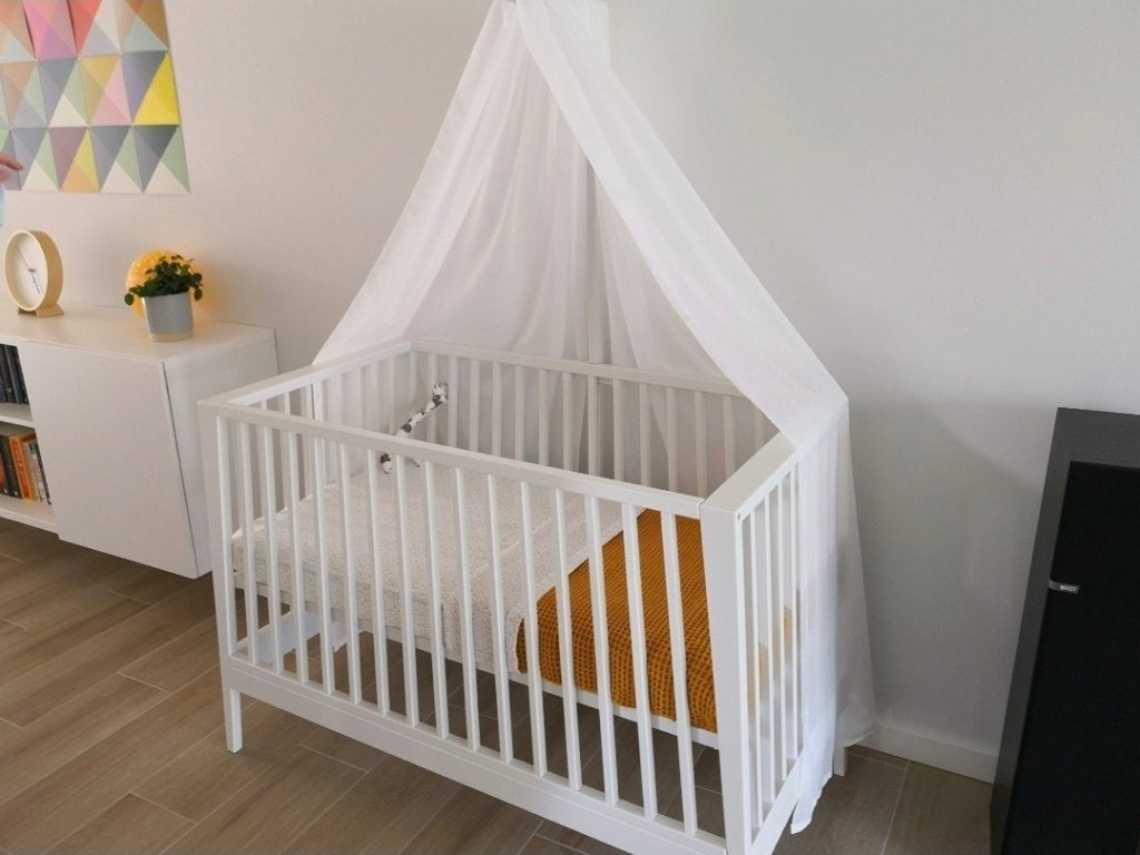 Babybedje Leander Linea, Kinderen en Baby's, Babywiegjes en Ledikanten, Ophalen, Gebruikt, Ledikant