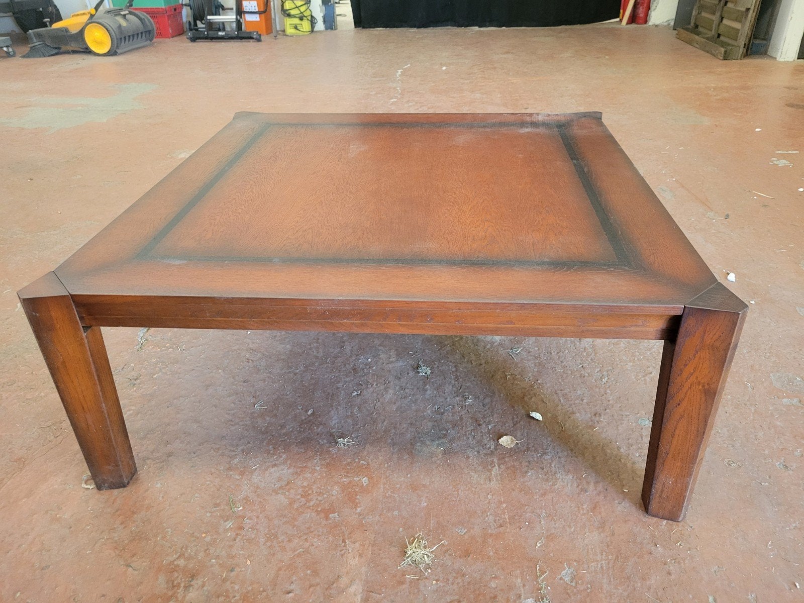 salontafel 114x114 cm, Huis en Inrichting, Tafels | Salontafels, Ophalen, Strak klassiek, Vierkant, 5 – 50