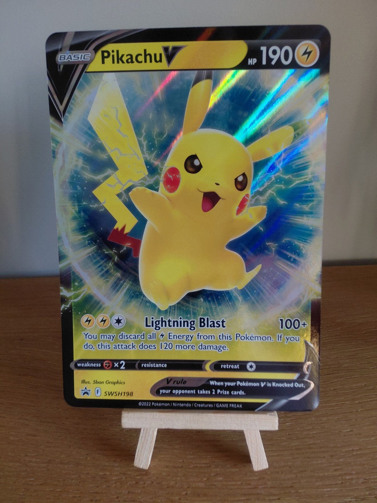 pokemon kaart: pikachu jumbo, Ophalen of Verzenden, Zo goed als nieuw, Losse kaart