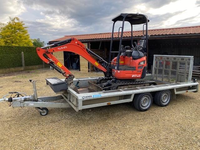 Aanhangwagen transporter en kipper aanhangwagen, Auto diversen, Aanhangers en Bagagewagens, Ophalen, Gebruikt
