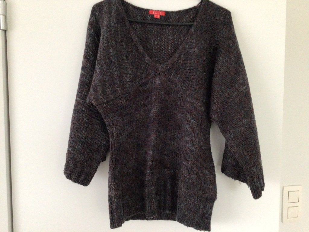 Wollen pull in warme tinten , merk Elle, maat 40, Ophalen, Zo goed als nieuw, Maat 38/40 (M), Meerkleurig