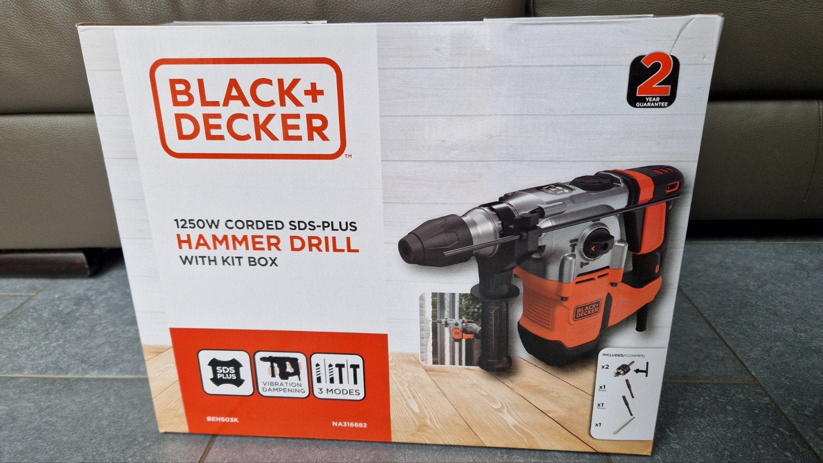 Marteau rotatif avec kit Black & Decker, Enlèvement ou Envoi