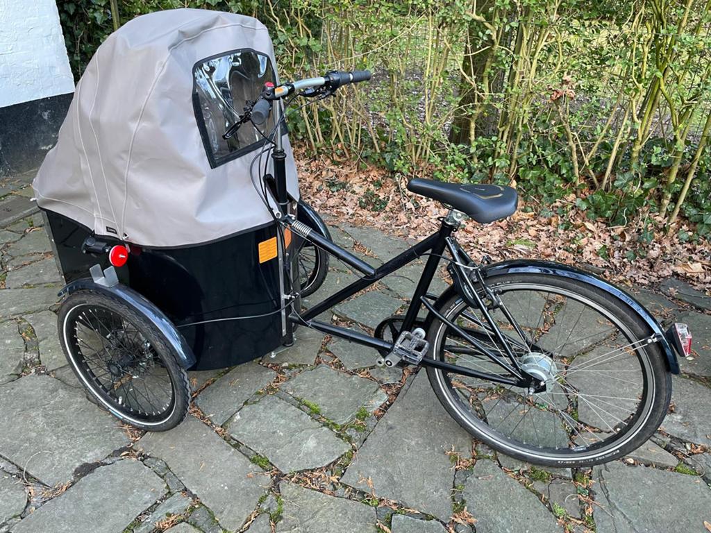Nihola bakfiets zwart, Fietsen en Brommers, Ophalen, Nieuw, 2 kinderen, Overige merken