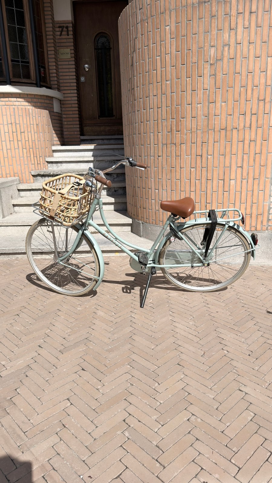 Gazelle stadsfiets turquoise, Fietsen en Brommers, Fietsen | Dames | Omafietsen, Ophalen, Terugtraprem, 47 tot 50 cm, Nieuw
