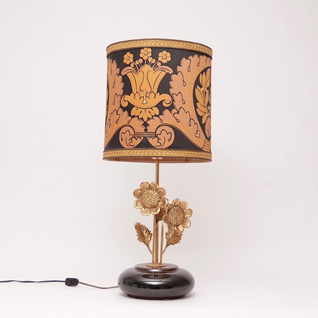 Vintage Hollywood Regency tafellamp, Huis en Inrichting, Ophalen, Zo goed als nieuw, 50 tot 75 cm