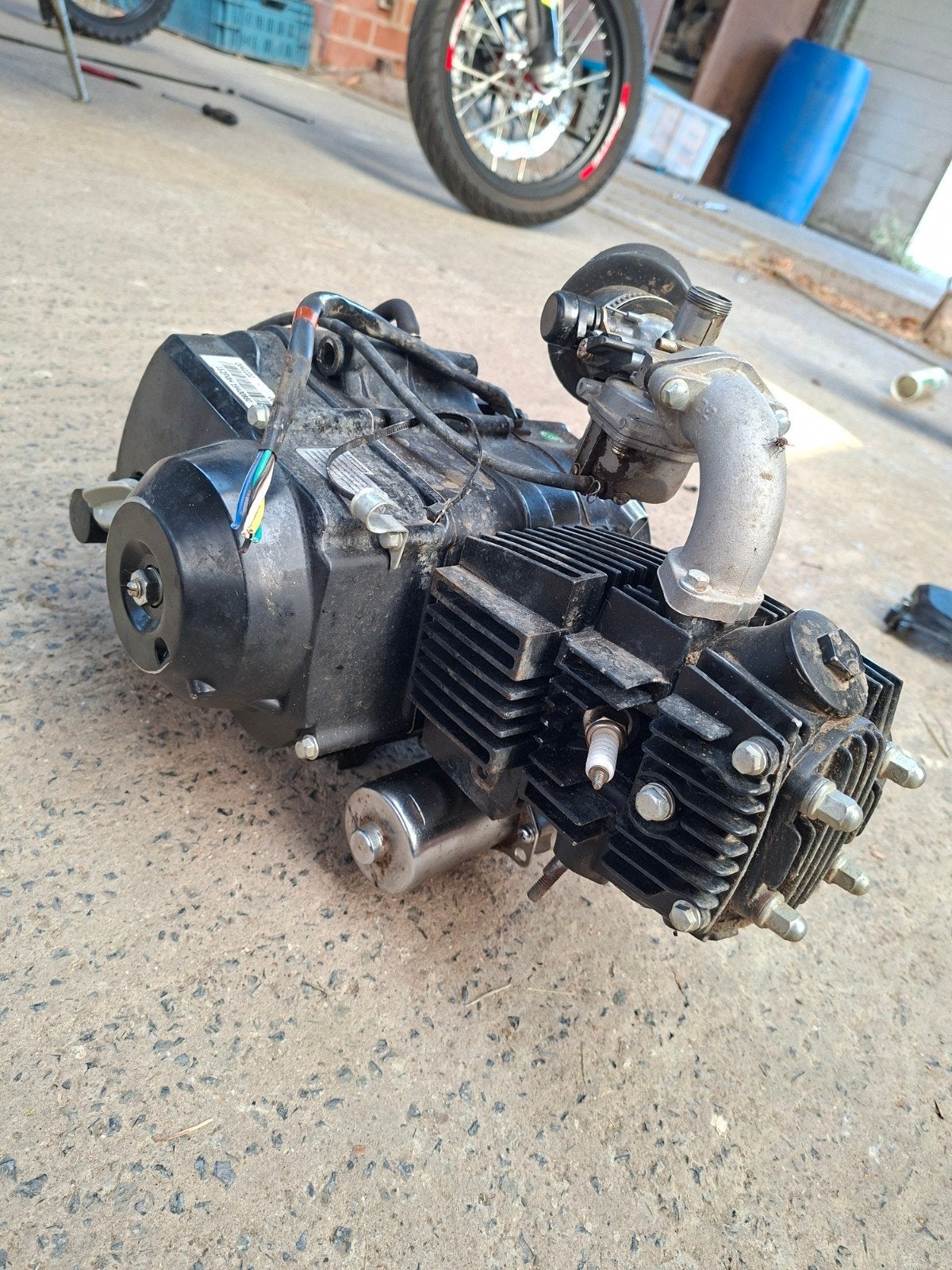 110cc 4takt motorblok!!!, Fietsen en Brommers, Brommeronderdelen | Algemeen, Ophalen, Zo goed als nieuw, Blok, Nitro