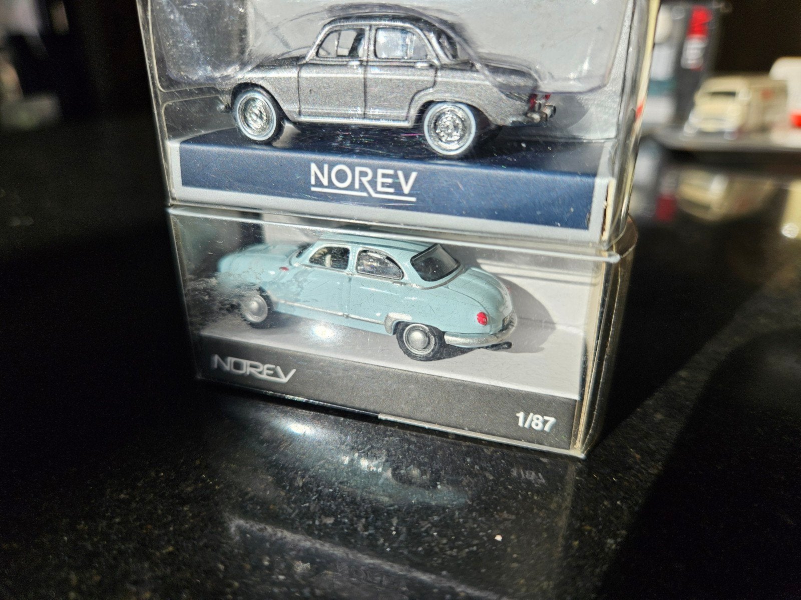 2 voitures Norev en métal H0, Hobby & Loisirs créatifs, Enlèvement ou Envoi, Voiture