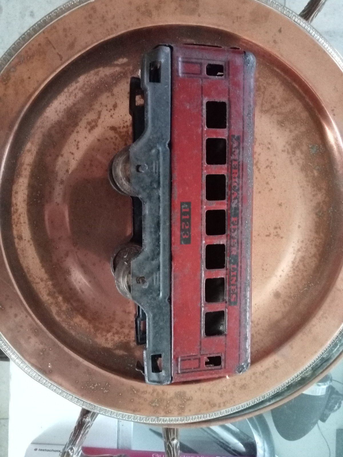 Amerikaanse metalen wagen van American Flyer Lines, Verzamelen, Spoorwegen en Tram