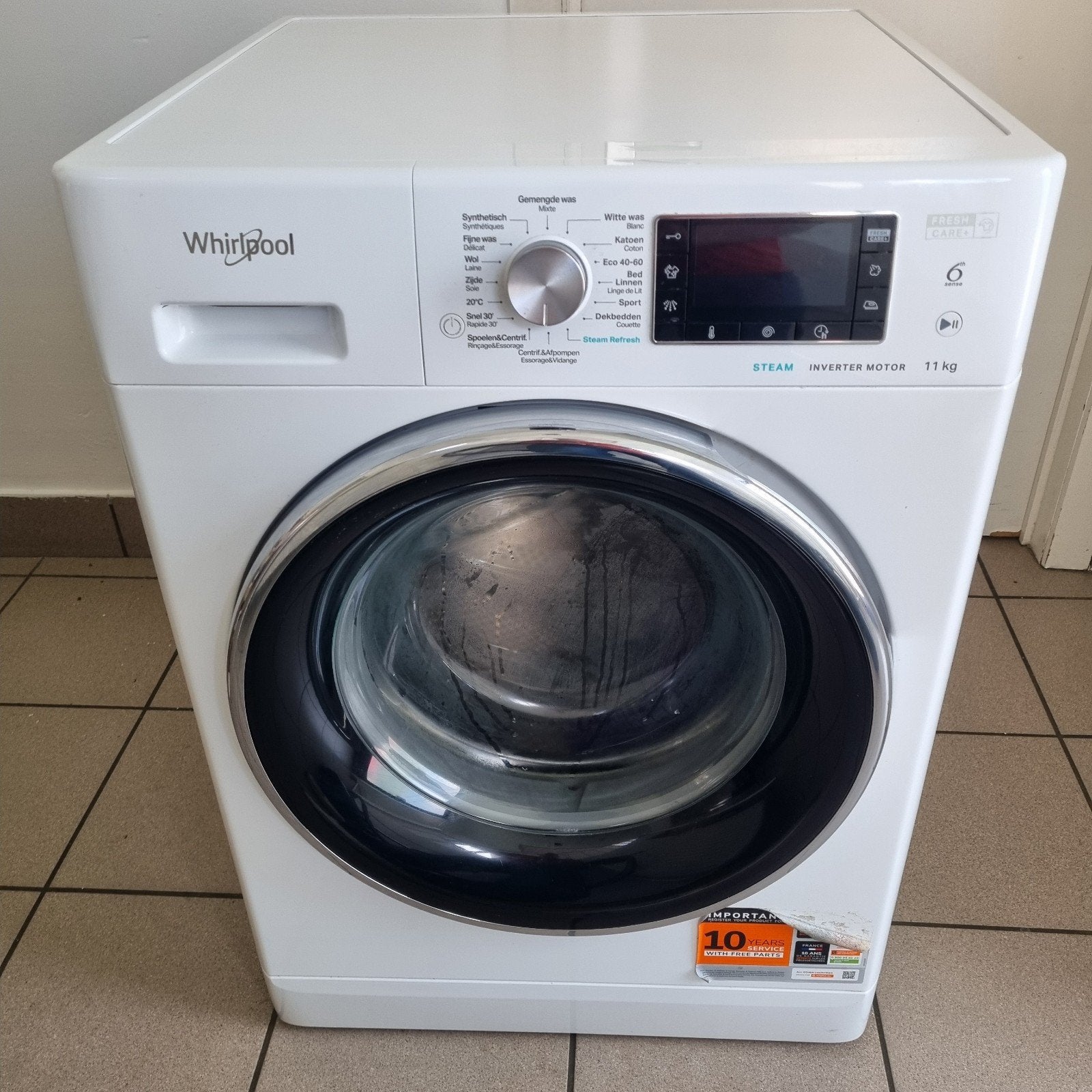 Wasmachine whirlpool 11kg, Ophalen