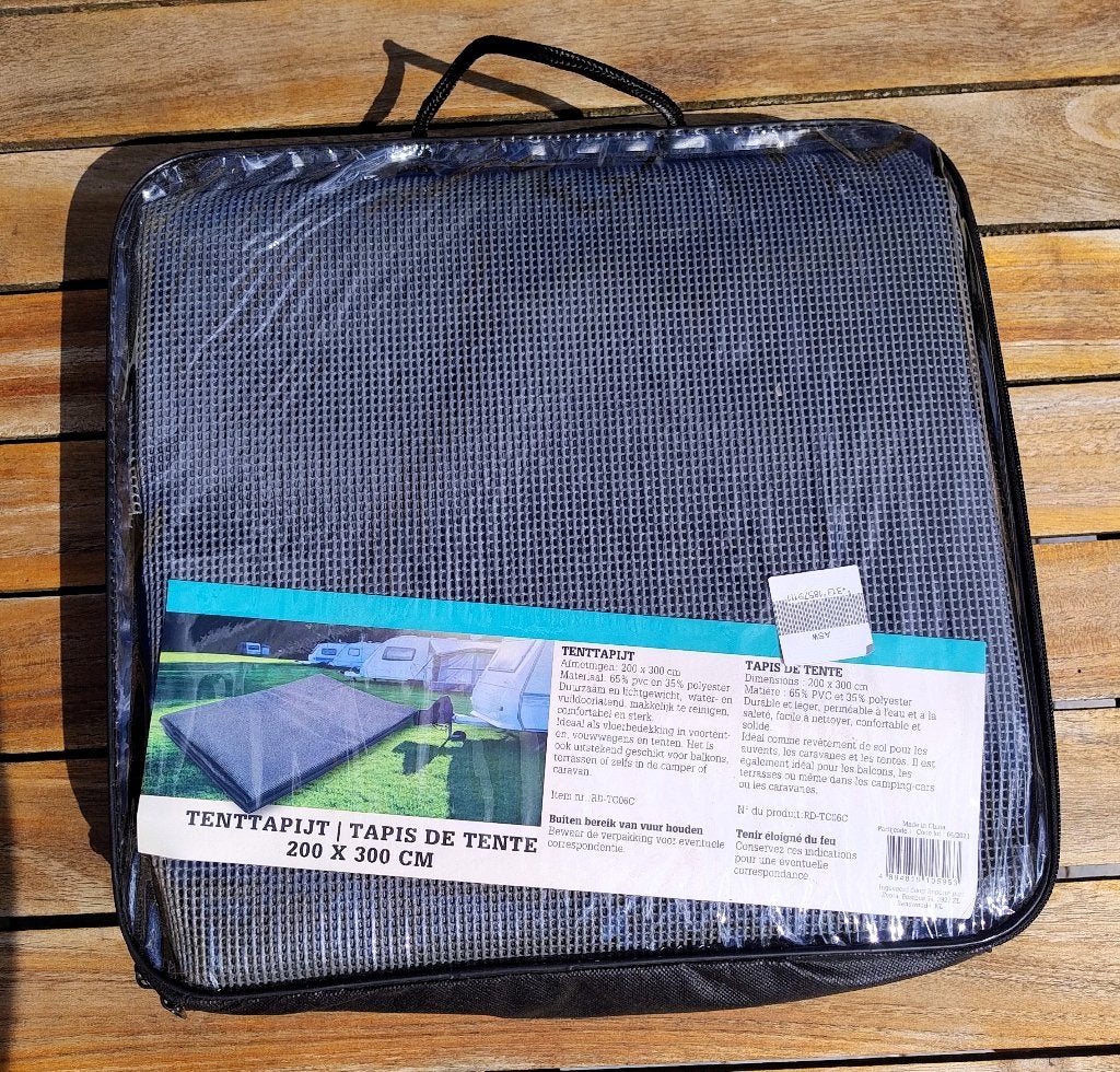 Tent grondzeil/tenttapijt 200 x 300 cm, Caravans en Kamperen, Ophalen, Zo goed als nieuw