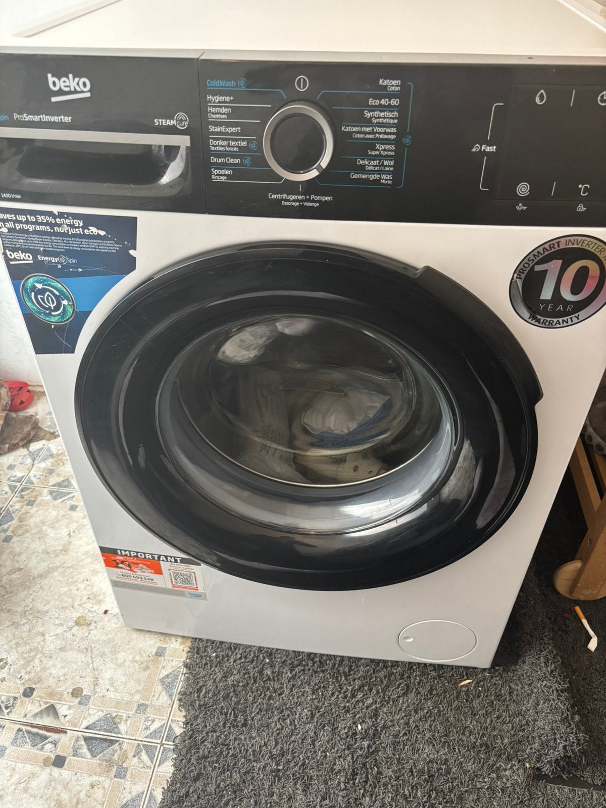 Wasmachine Beko 9 kg nieuw nog niet gebruikt, Elektronische apparatuur, Wasmachines, Ophalen of Verzenden, Zo goed als nieuw