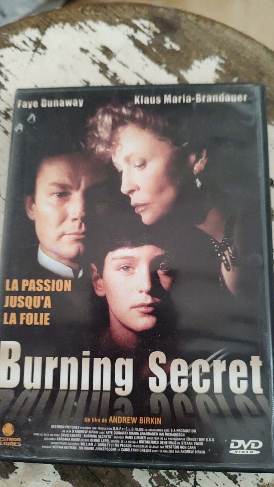 Burning Secret met Faye Dunaway en Klaus-Maria Brandauer., Cd's en Dvd's, Dvd's | Drama, Engels, Frans, Waargebeurd drama, Ophalen of Verzenden