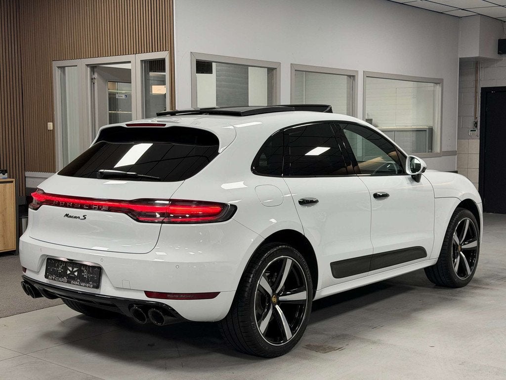 Porsche Macan S 3.0 V6 BiTurbo Pdk Sport Design Black Pack B, Autos, Cuir, 1940 kg, Achat, Euro 6