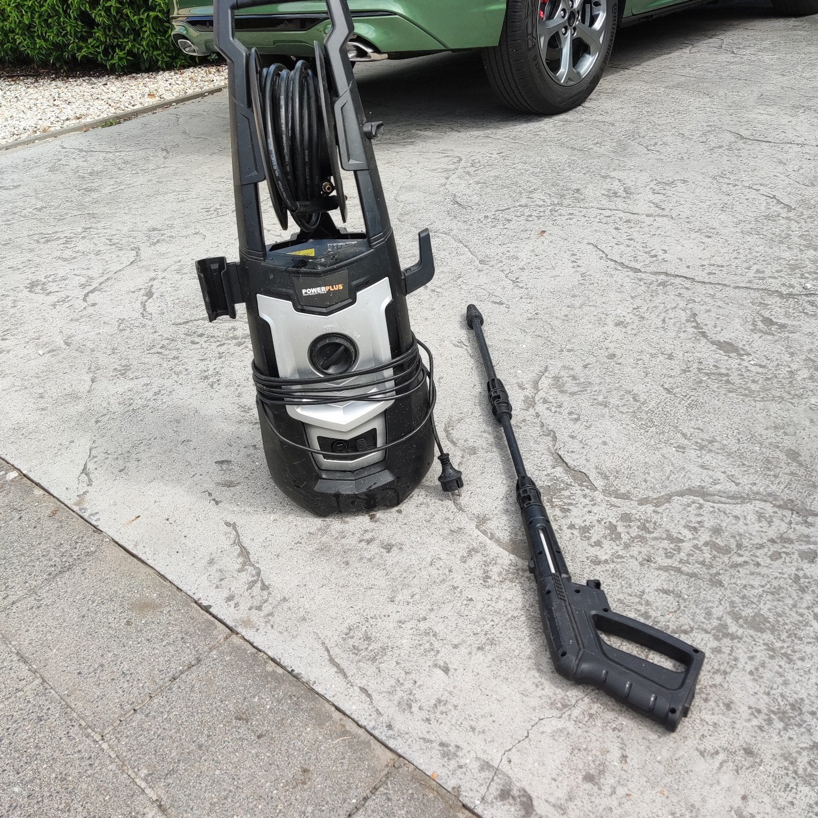Hogedrukreiniger PowerPlus, Ophalen, Handmatig