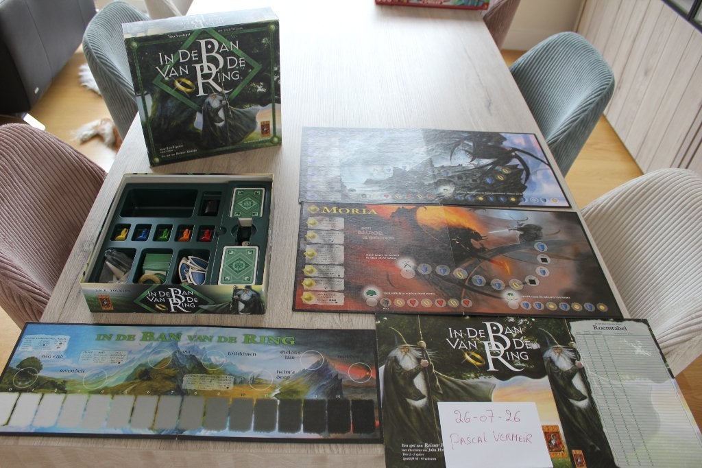 In de ban van de Ring + uitbreiding, Hobby en Vrije tijd, Vijf spelers of meer, Ophalen of Verzenden, Zo goed als nieuw, 999 games