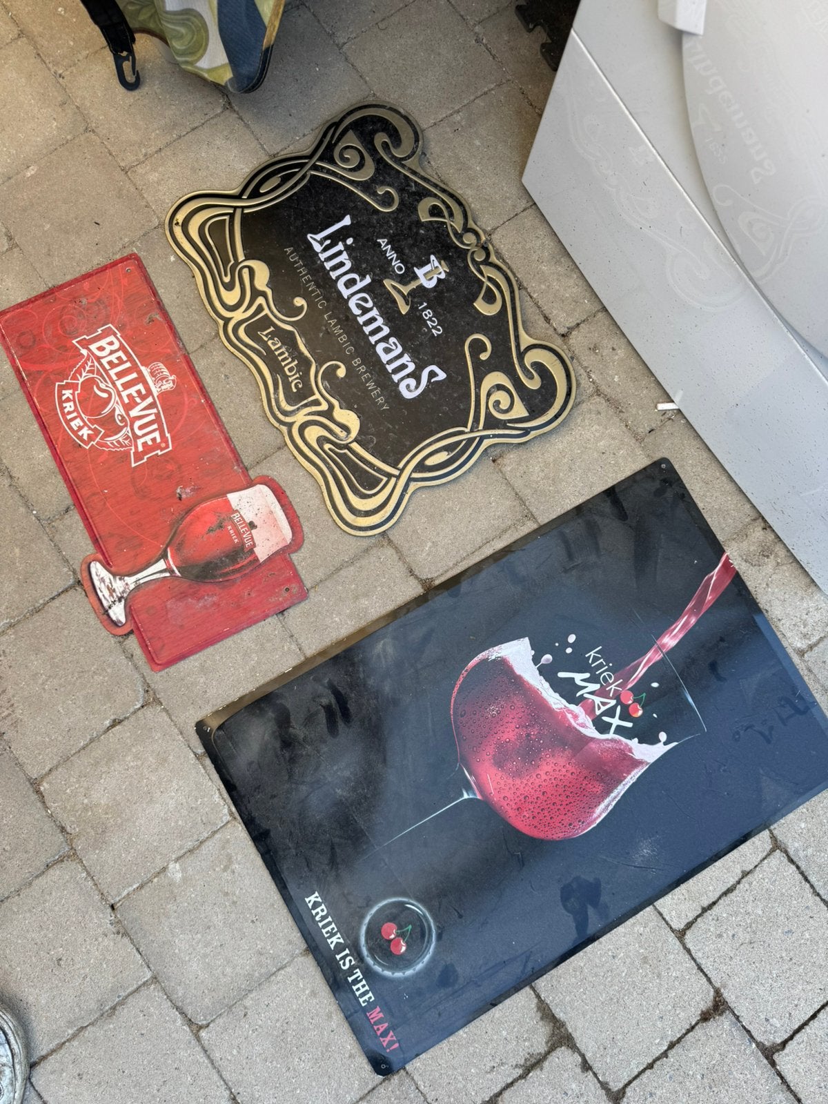 Reclameborden bier, Ophalen, Zo goed als nieuw