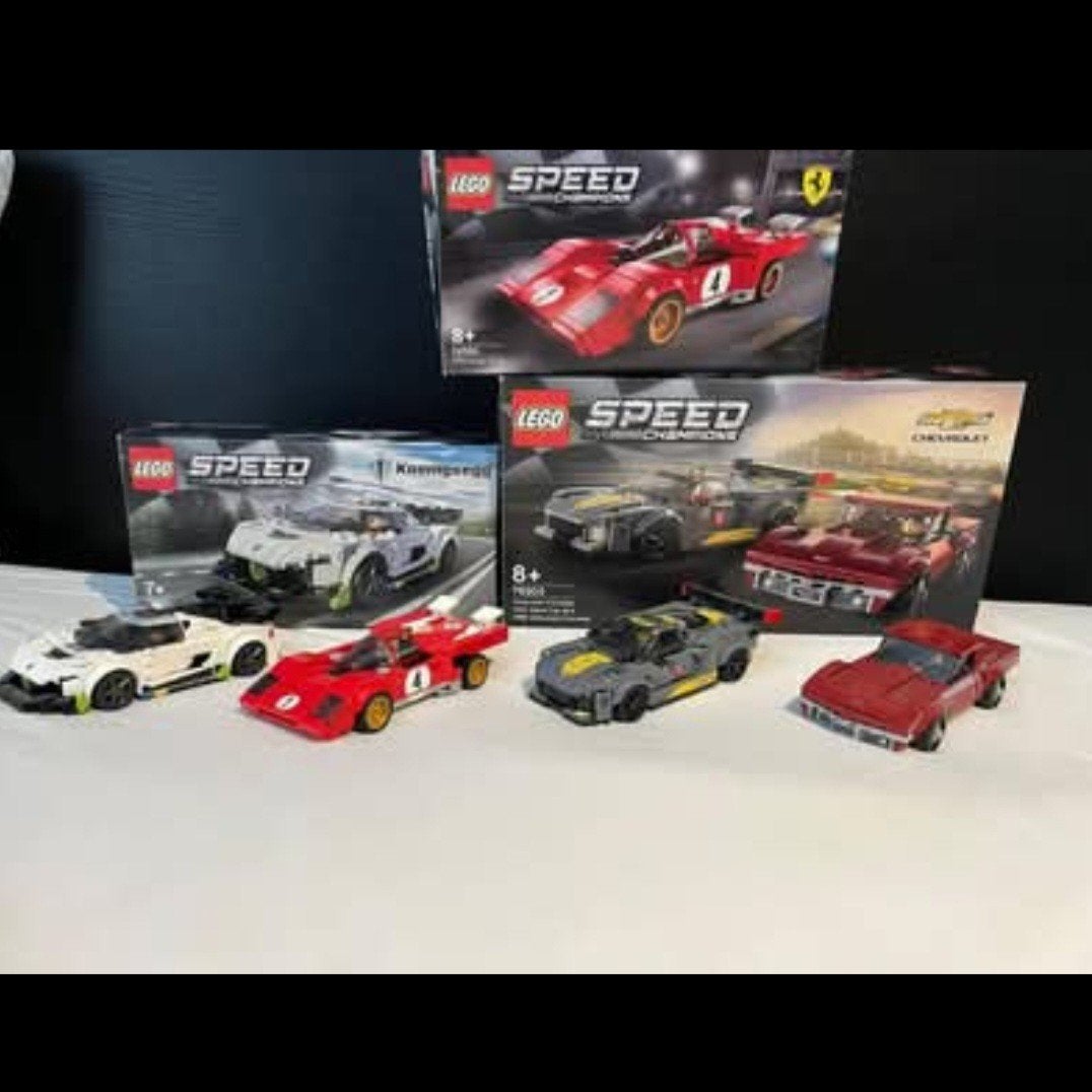 4 Lego auto's, Ophalen, Lego