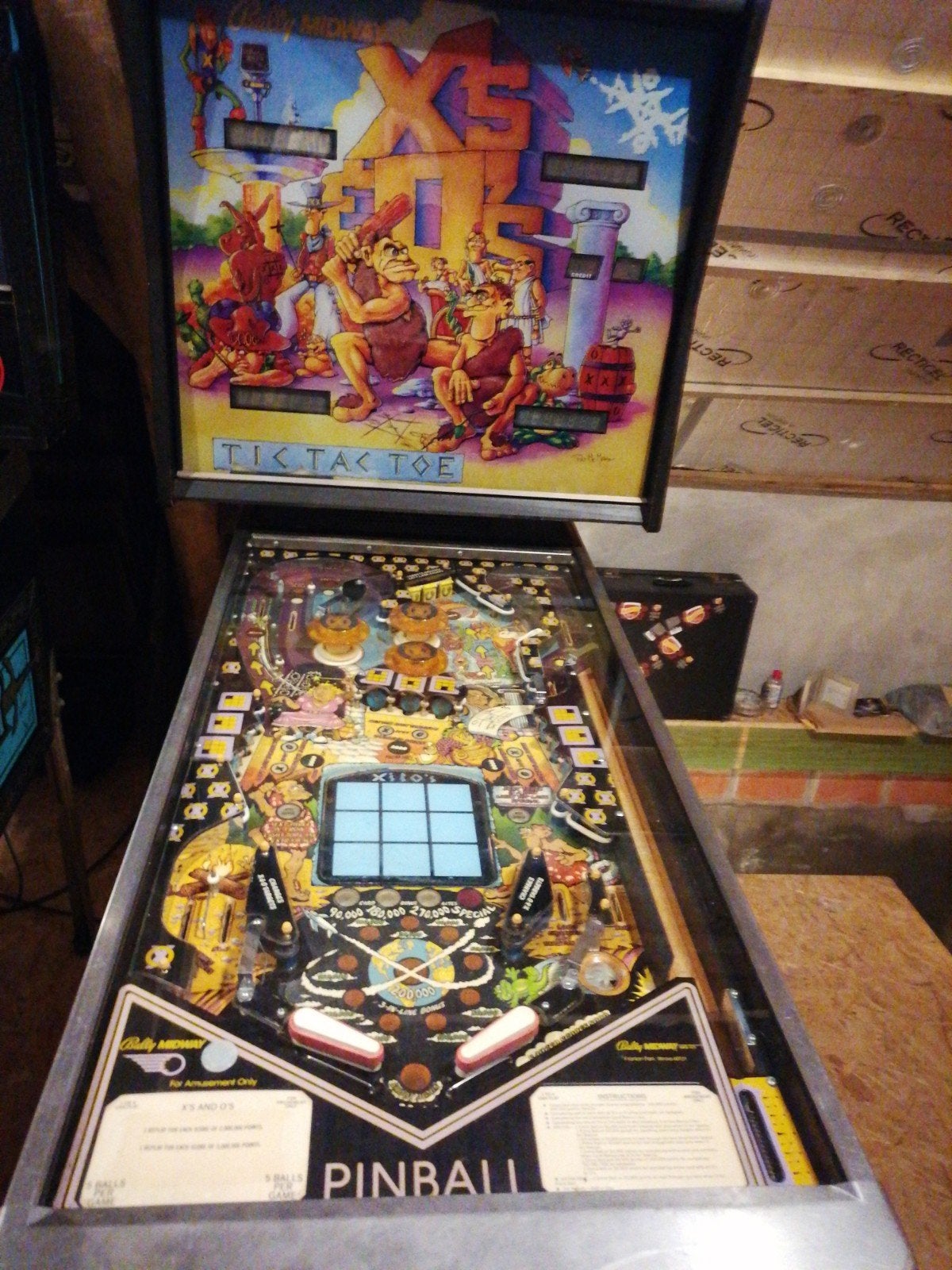 Le flipper de Bally X et O, Collections, Enlèvement, Utilisé, Flipper (jeu), Bally