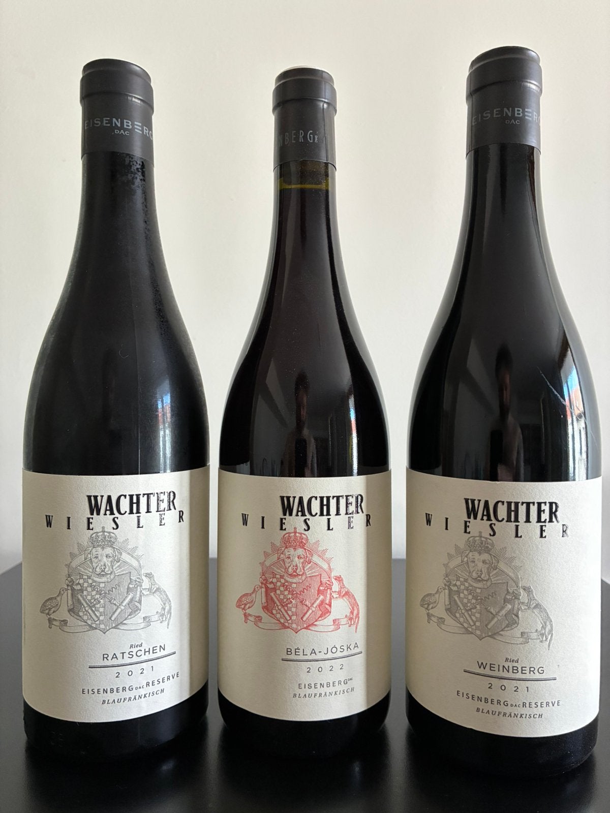 Wachter Wiesler Oostenrijkse rode wijn 3x75cl, Ophalen of Verzenden, Rode wijn