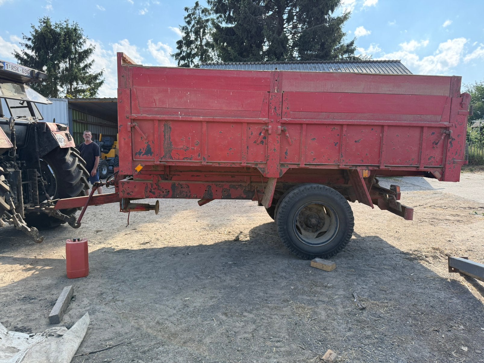 Aanhangwagen voor tractor, Zakelijke goederen, Ophalen, Graan