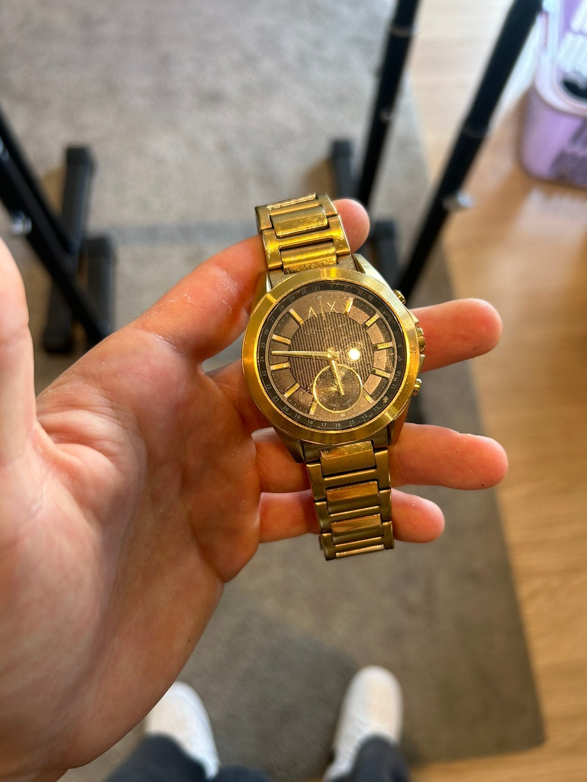 Horloge Armani Exchange, Handtassen en Accessoires, Horloges | Heren, Ophalen, Zo goed als nieuw
