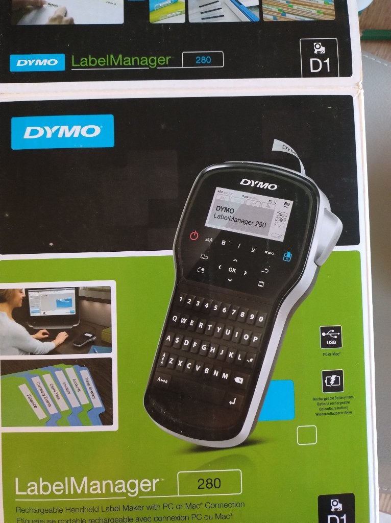 Dymo labelmanager, Computers en Software, Ophalen, Zo goed als nieuw, Azerty, DYMO
