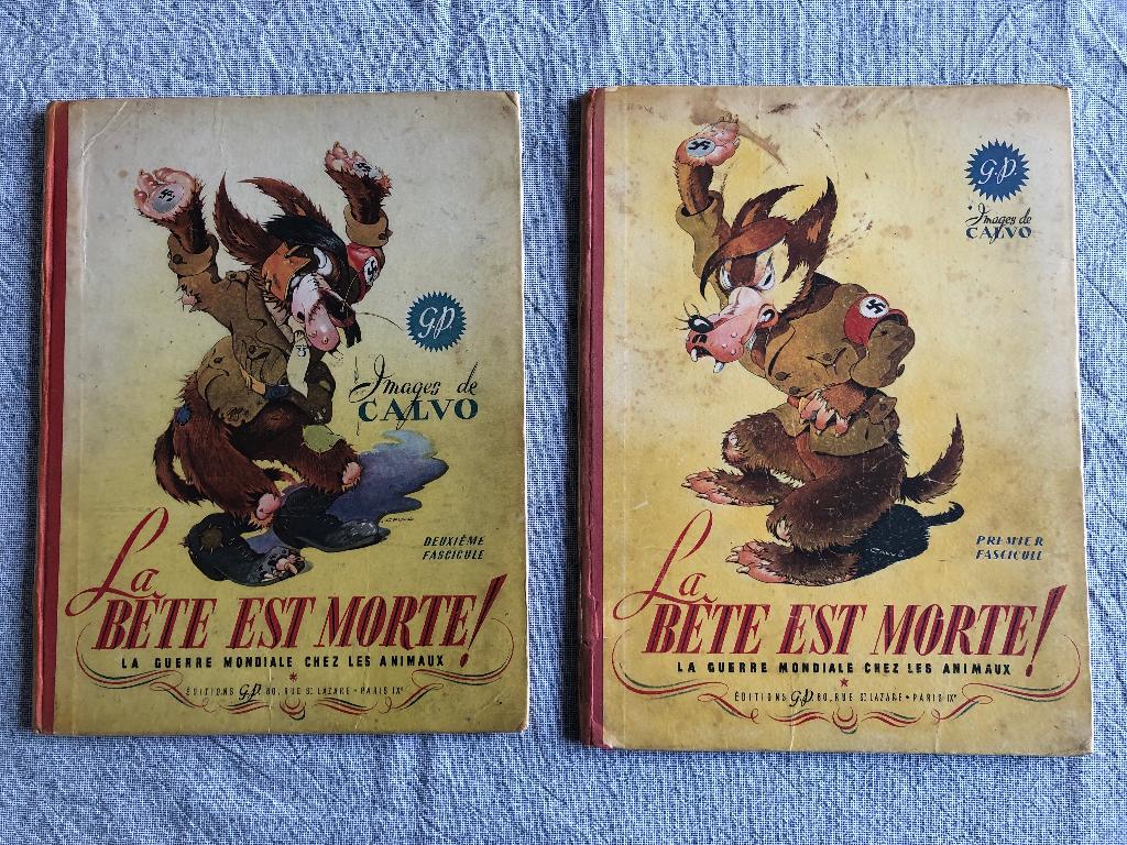 Het beest is dood - Calvo - 1944, Gelezen, Calvo, Ophalen of Verzenden, Meerdere stripboeken