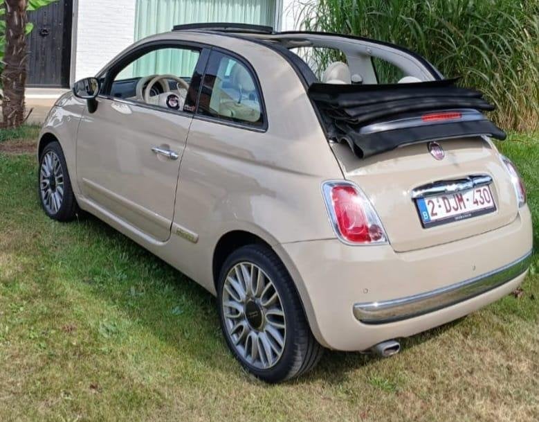 Fiat 500 cabrio 1.2 lounge topstaat, Voorwielaandrijving, 4 zetels, Stof, 4 cilinders