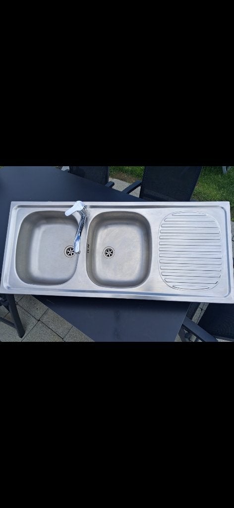 Evier double inox Franke, Enlèvement ou Envoi, Utilisé