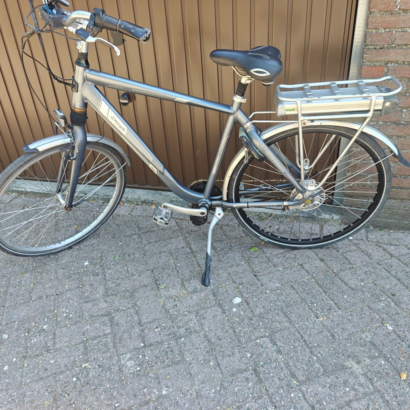 elektrische fiets voor opmaak of onderdelen ,batterij inorde, Fietsen en Brommers, Fietsen | Heren | Herenfietsen, Ophalen