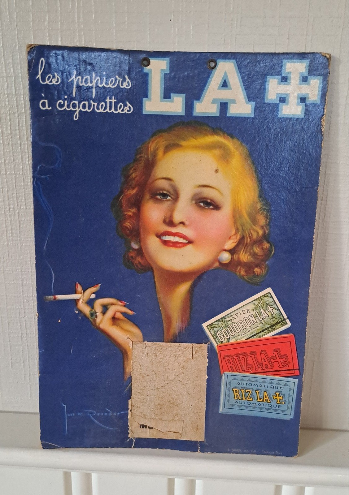 reklamebord Rizla, Ophalen of Verzenden