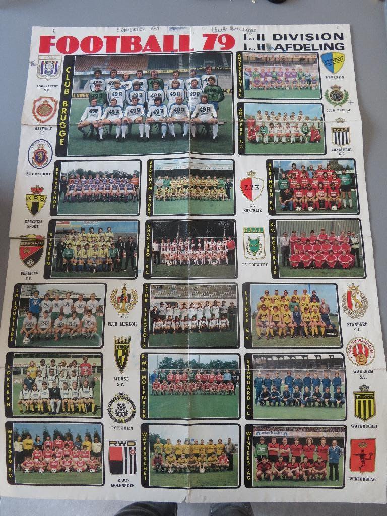 panini poster Football 79 Belgische competitie, Collections, Articles de Sport & Football, Enlèvement ou Envoi, Comme neuf, Affiche, Image ou Autocollant