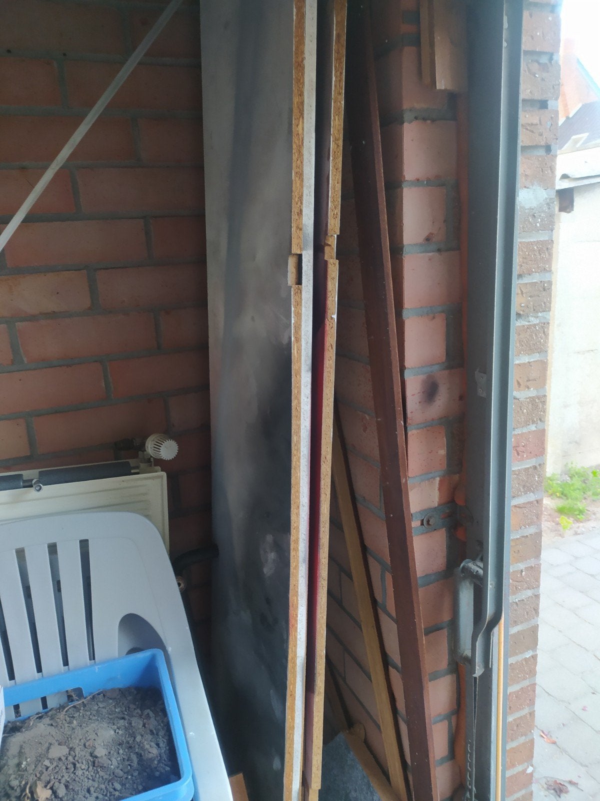 Hout platen, Ophalen