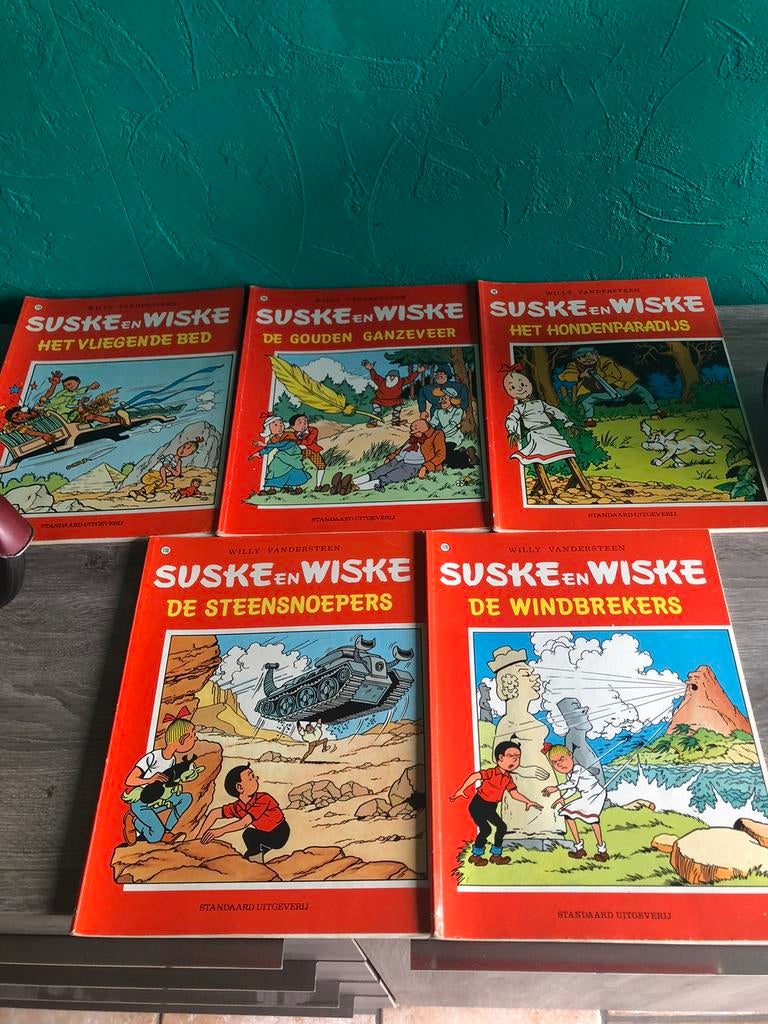 5 strips van Suske en Wiske, Plusieurs BD, Enlèvement, Utilisé